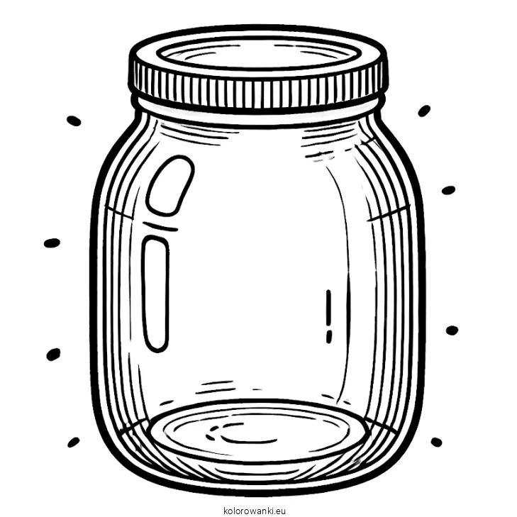 słoik kolorowanka