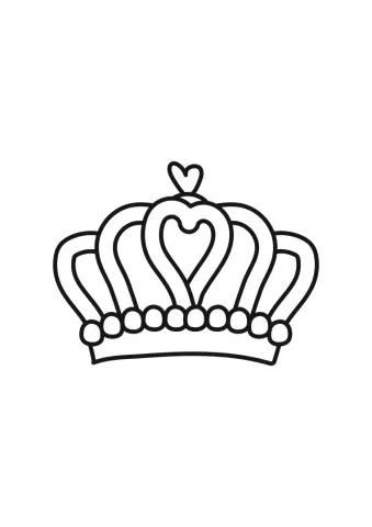 korona królowej kolorowanka