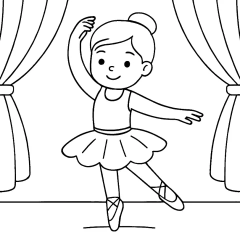 baletnica kolorowanka