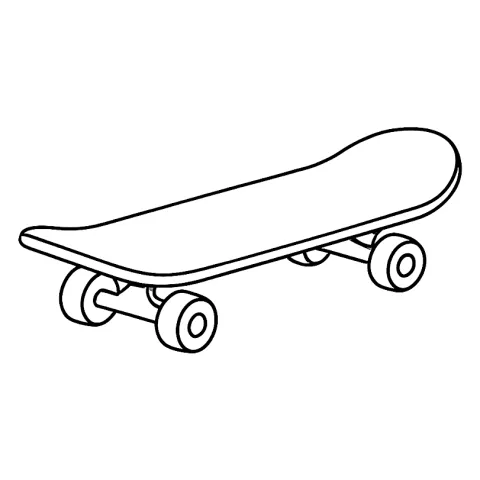 deskorolka kolorowanka