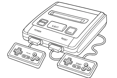 konsola pegasus kolorowanka