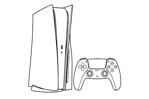 konosola playstation 5 kolorowanka