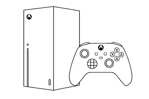 konsola xbox kolorowanka