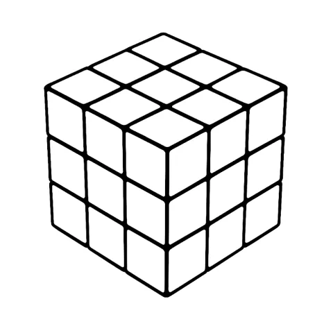 kostka rubika kolorowanka