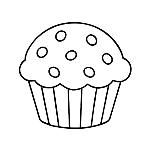 muffinka kolorowanka