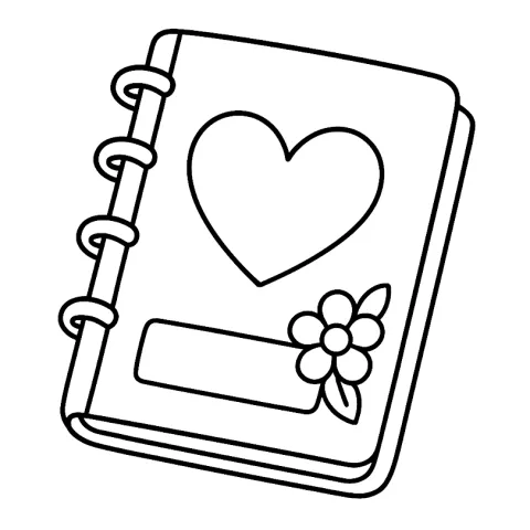 notes dla dziewczynki kolorowanka