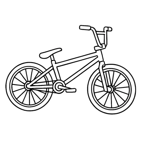 rower bmx kolorowanka