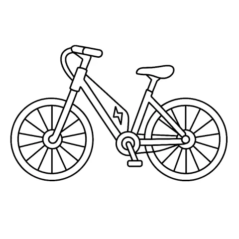 rower elektryczny kolorowanka