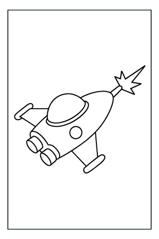 statek kosmiczny kolorowanka