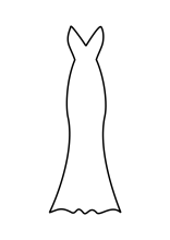 suknia kolorowanka
