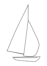 żaglówka kolorowanka