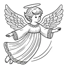 kolorowanka aniołek