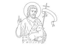 św. Jan Chrzciciel kolorowanka