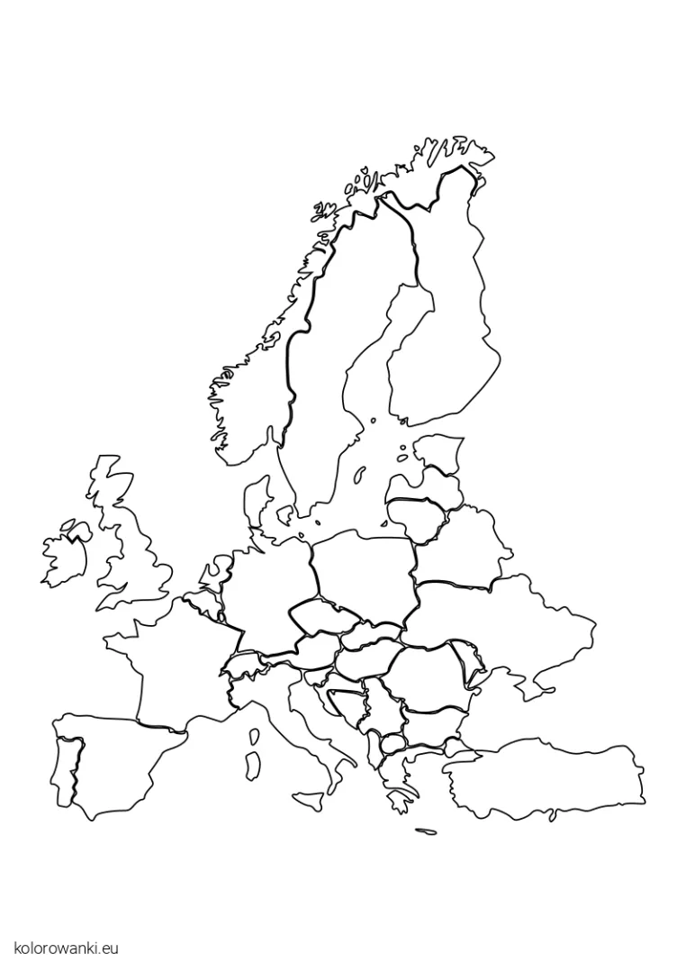 Europa kolorowanki