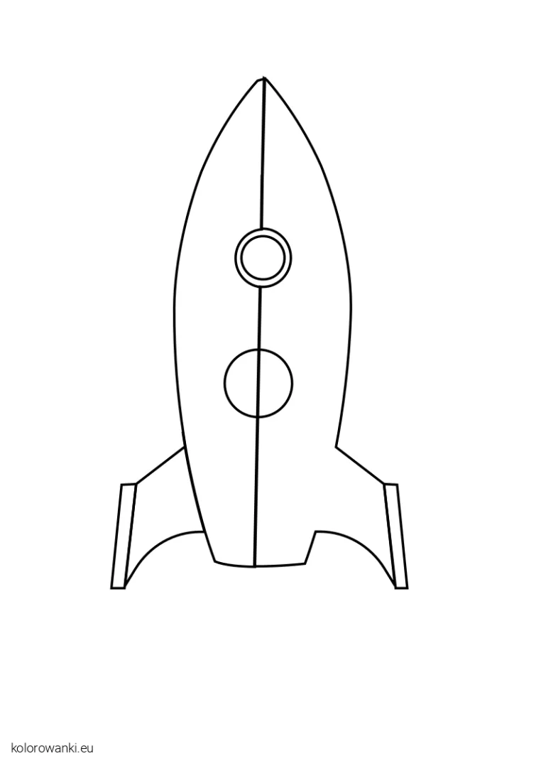 rakieta kolorowanka